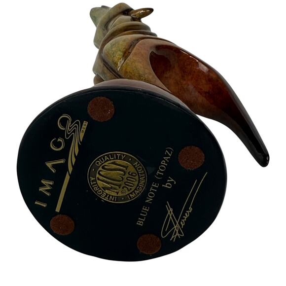 Mill Creek Studio IMAGO Wolf Sculpture Blue Note-Wolf Stephen Herrero Topaz 8" - Picture 4 of 7